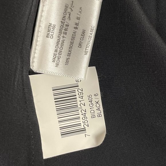 Bcbgmaxazria Silk Studded Pleated Sleeveless Top 6 - Picture 6 of 6